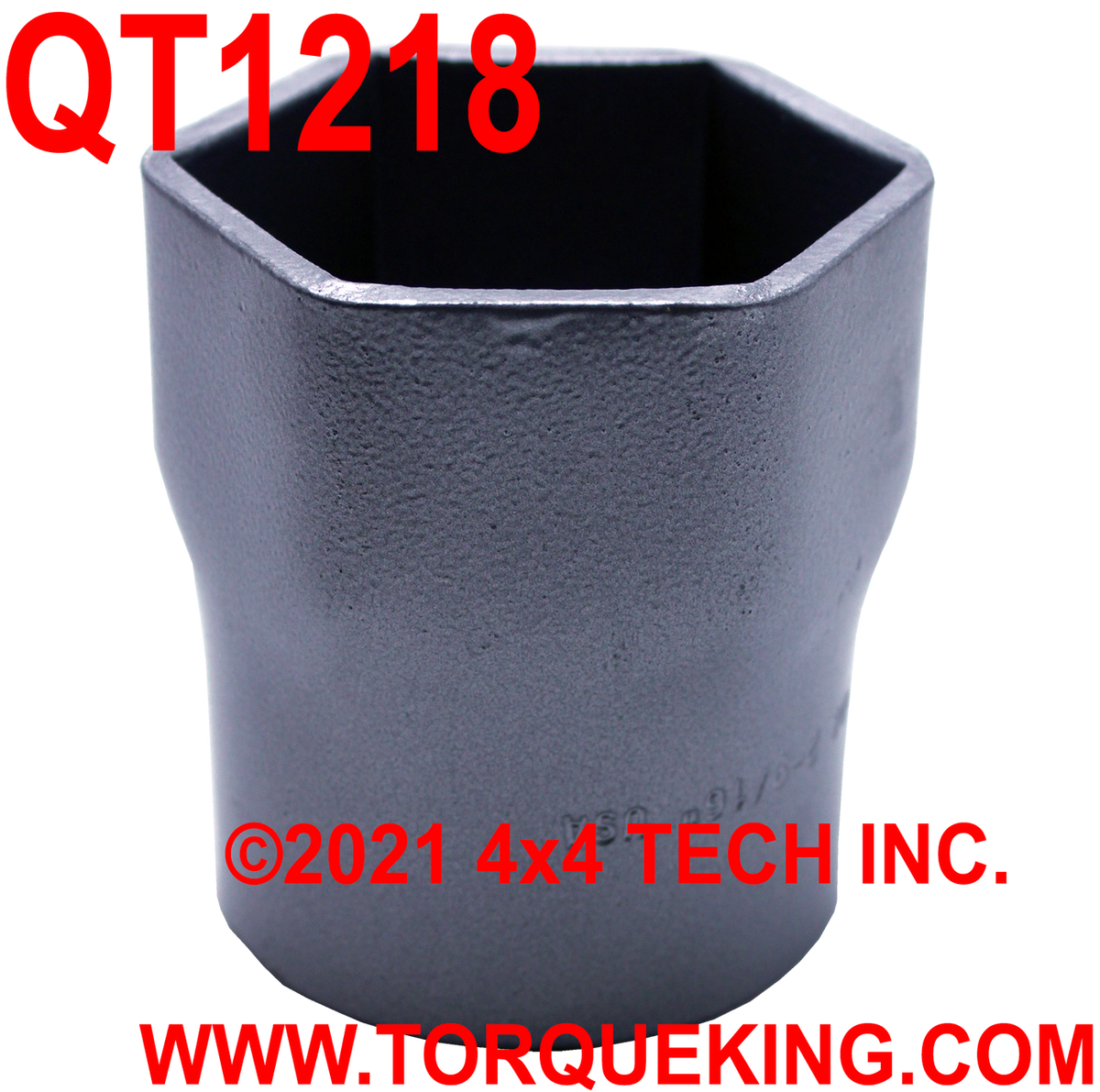 QT1218 2-9/16" Hex x 3/4" Drive Spindle Nut Socket for Dodge and IHC Torque King 4x4