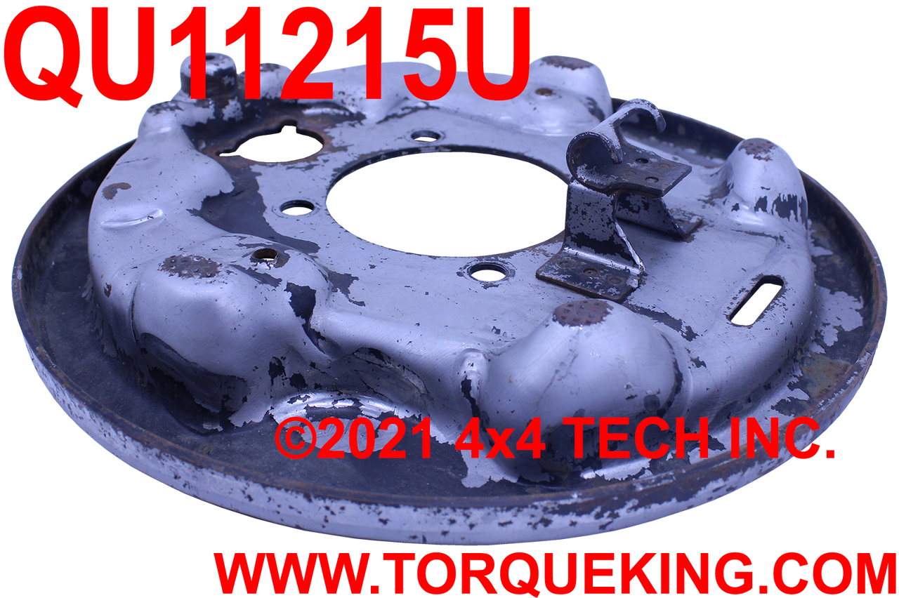 QU11215U Used Right Rear 12" Brake Bare Backing Plate for Dodge Torque King 4x4