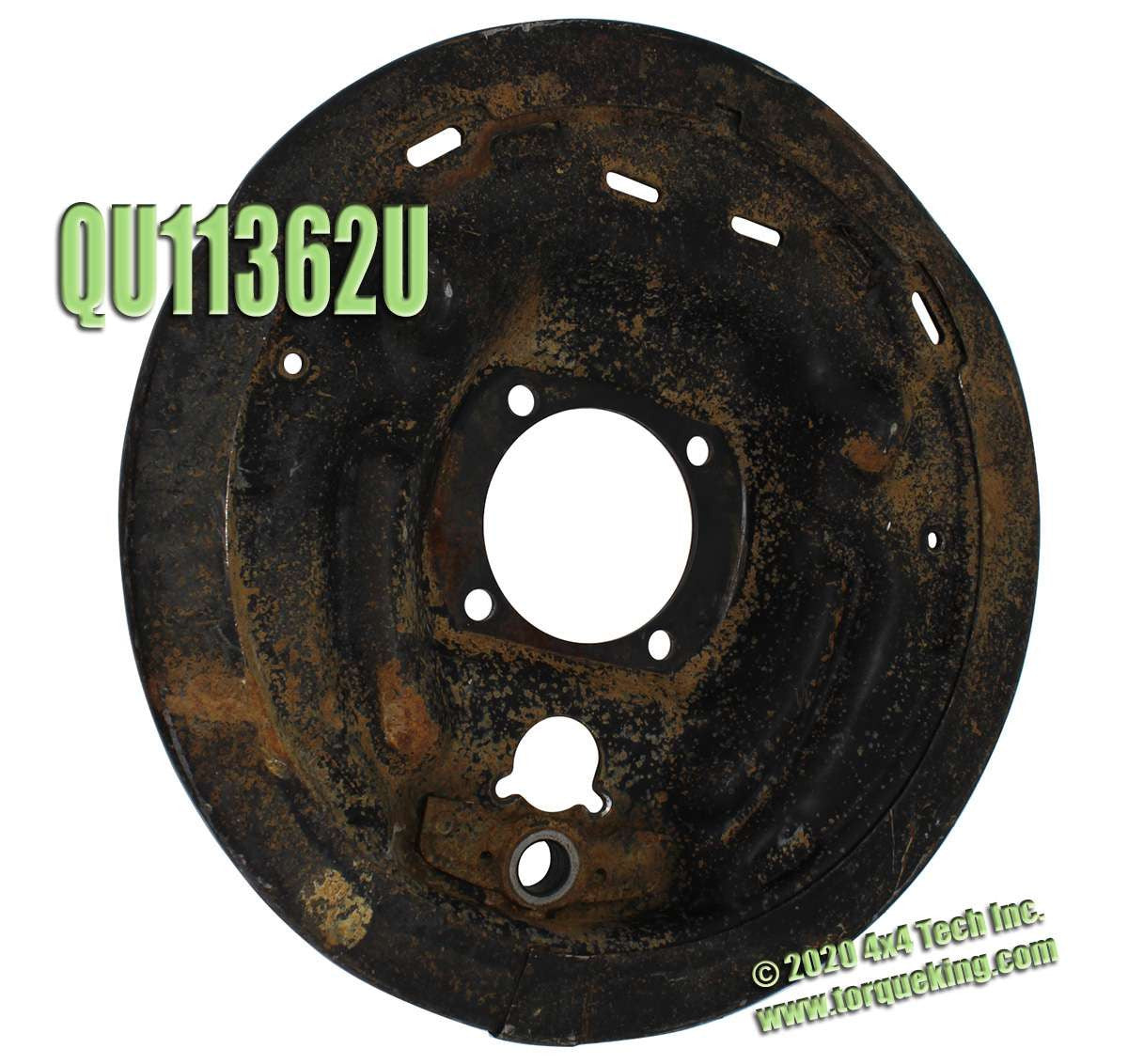 QU11362U Used Left or Right Rear Brake Plate for 1994-1999 Ram 3500 Torque King 4x4