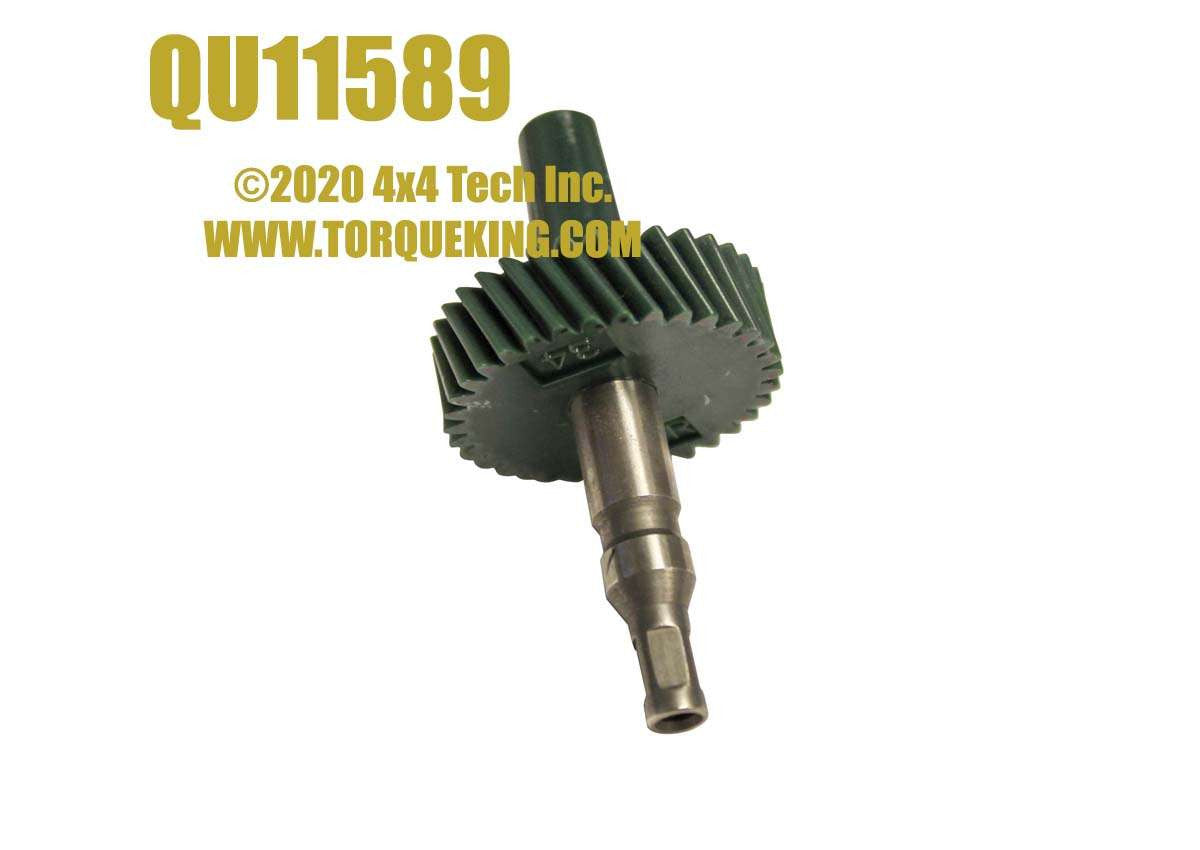 QU11589 34 Tooth Speedo Driven Gear & Shaft for Dodge & Jeep Torque King 4x4