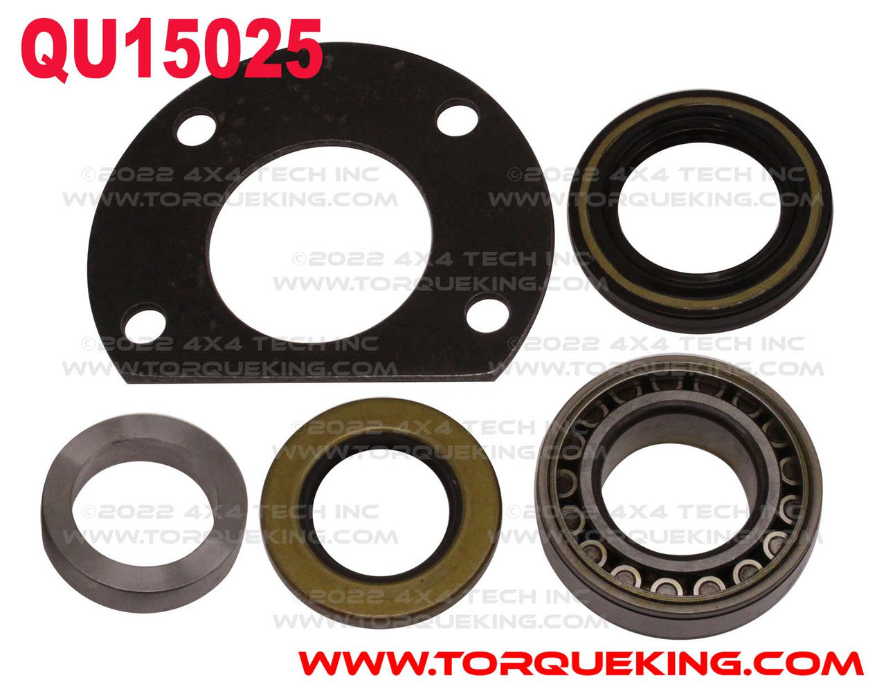 QU15025 Rear Wheel Bearing and Seal Kit for One Side on Dana 30, Dana 44 Torque King 4x4