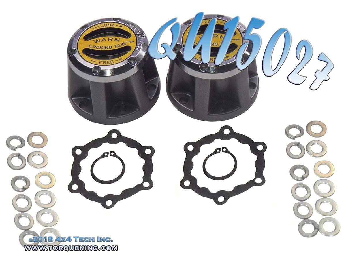 QU15027 1942-1973 Premium Lockout Hub Set for Jeep and Scout Torque King 4x4