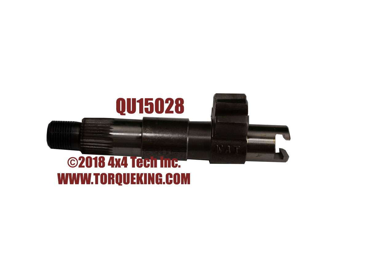 QU15028 Saginaw Manual Steering Gear Sector Shaft for 1973-1996 Jeeps Torque King 4x4