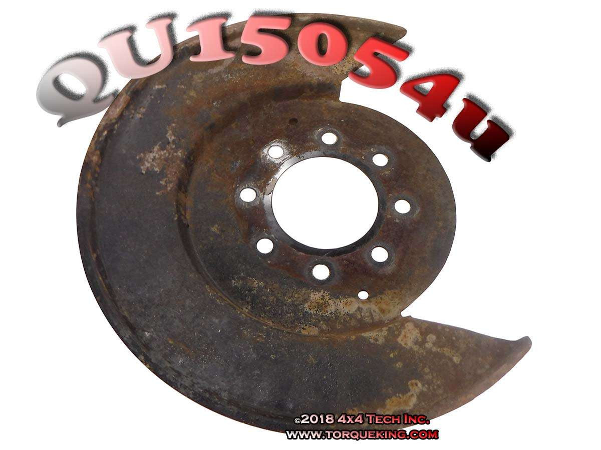 QU15054U Used Left Disc Brake Splash Shield for 1974-1979 IHC Scout Torque King 4x4