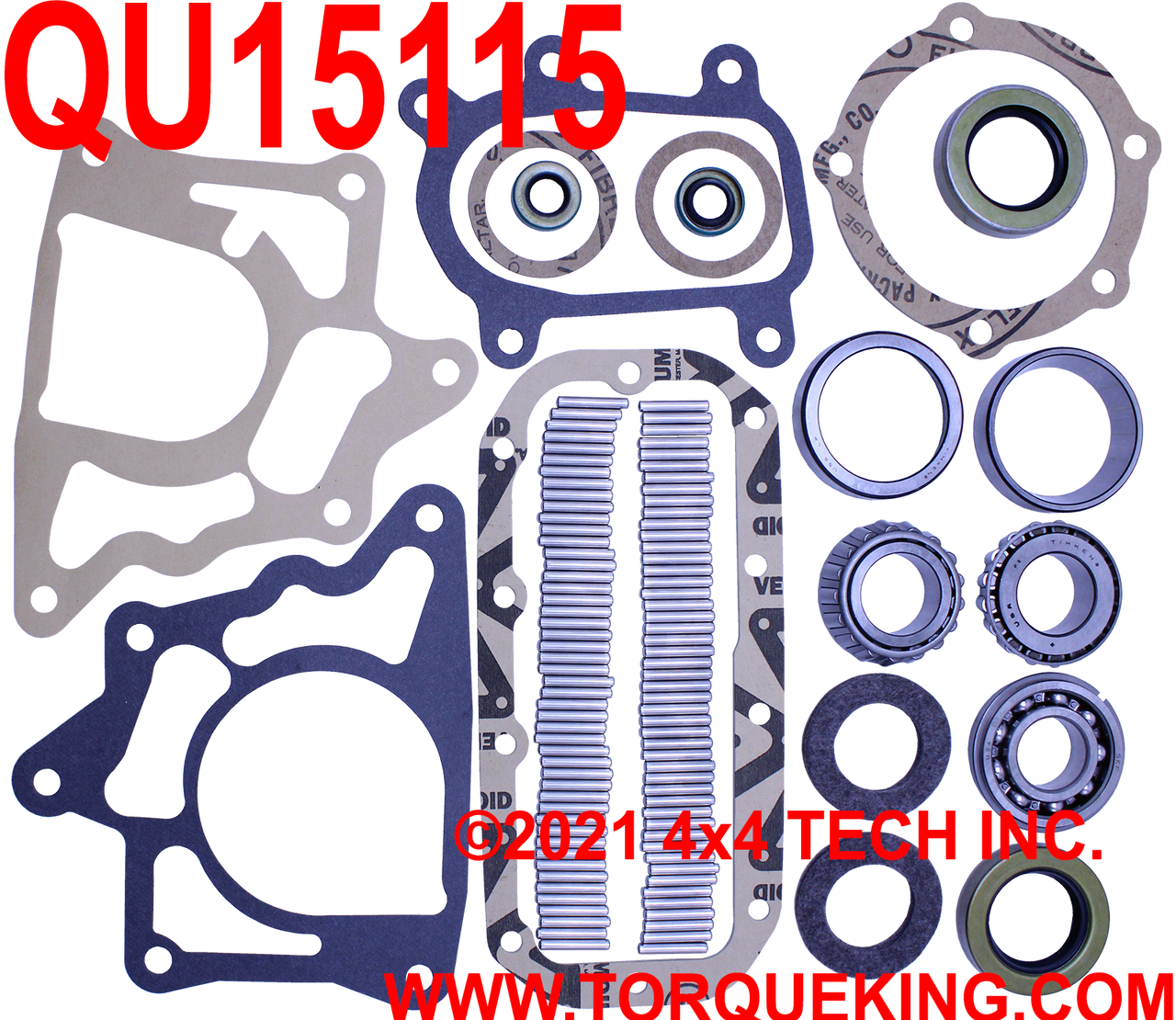 QU15115 Dana 18 Bearing, Seal, Gasket Kit for 1961-71 Jeep Torque King 4x4