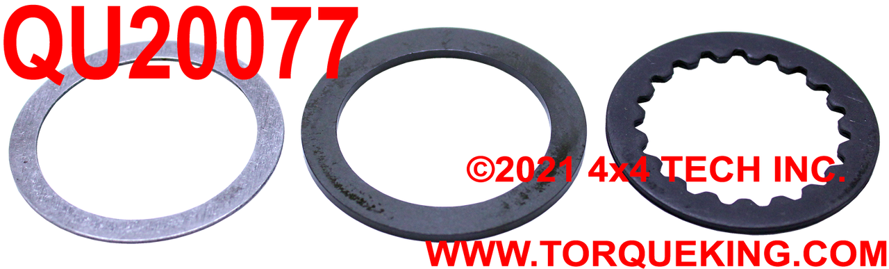 QU20077 19 Spline 3-Piece Thrust Washer Set 1986-1996 Ford Dana 44IFS Torque King 4x4