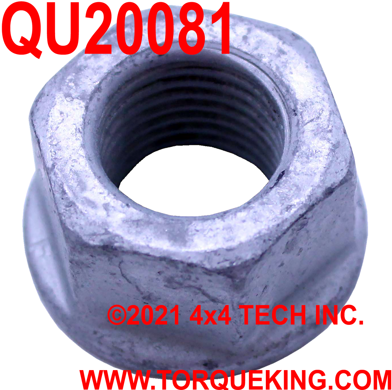 QU20081 Hub Stud to Knuckle Flanged Nut for Ford Super Duty Torque King 4x4