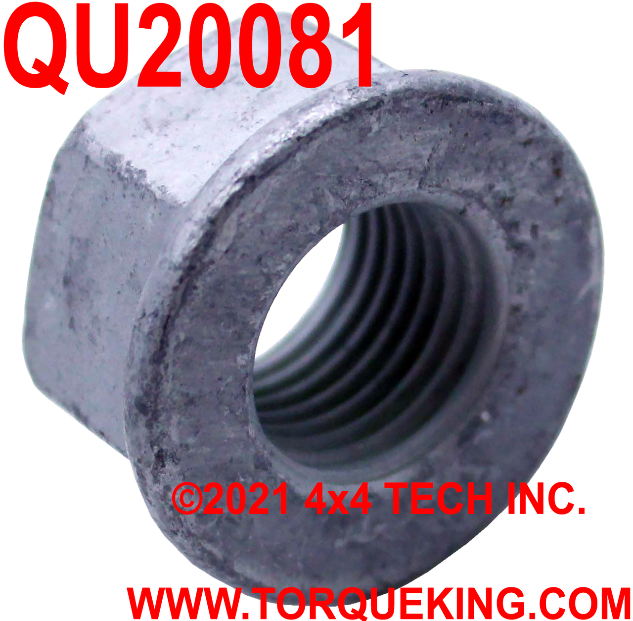 QU20081 Hub Stud to Knuckle Flanged Nut for Ford Super Duty Torque King 4x4