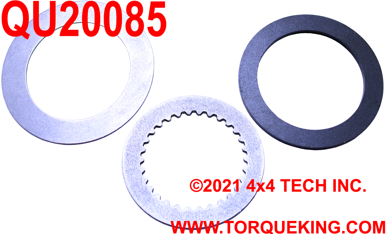 QU20085 3 Piece, 30 Spline Axle Shaft Thrust Washer Ford Dana 50IFS, 60 Torque King 4x4
