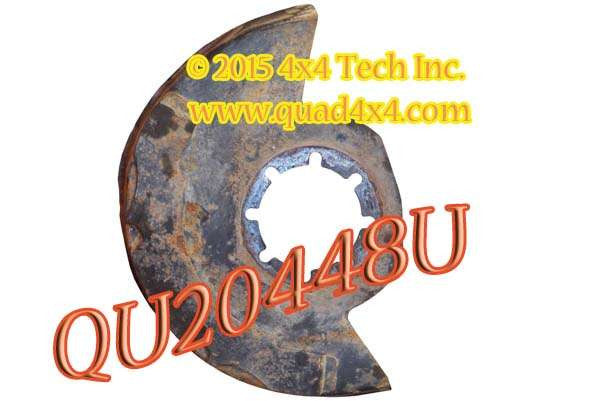 QU20448U Used 8 Bolt Left Front Disc Brake Rotor Shield for F250 Dana 44IFS Torque King 4x4