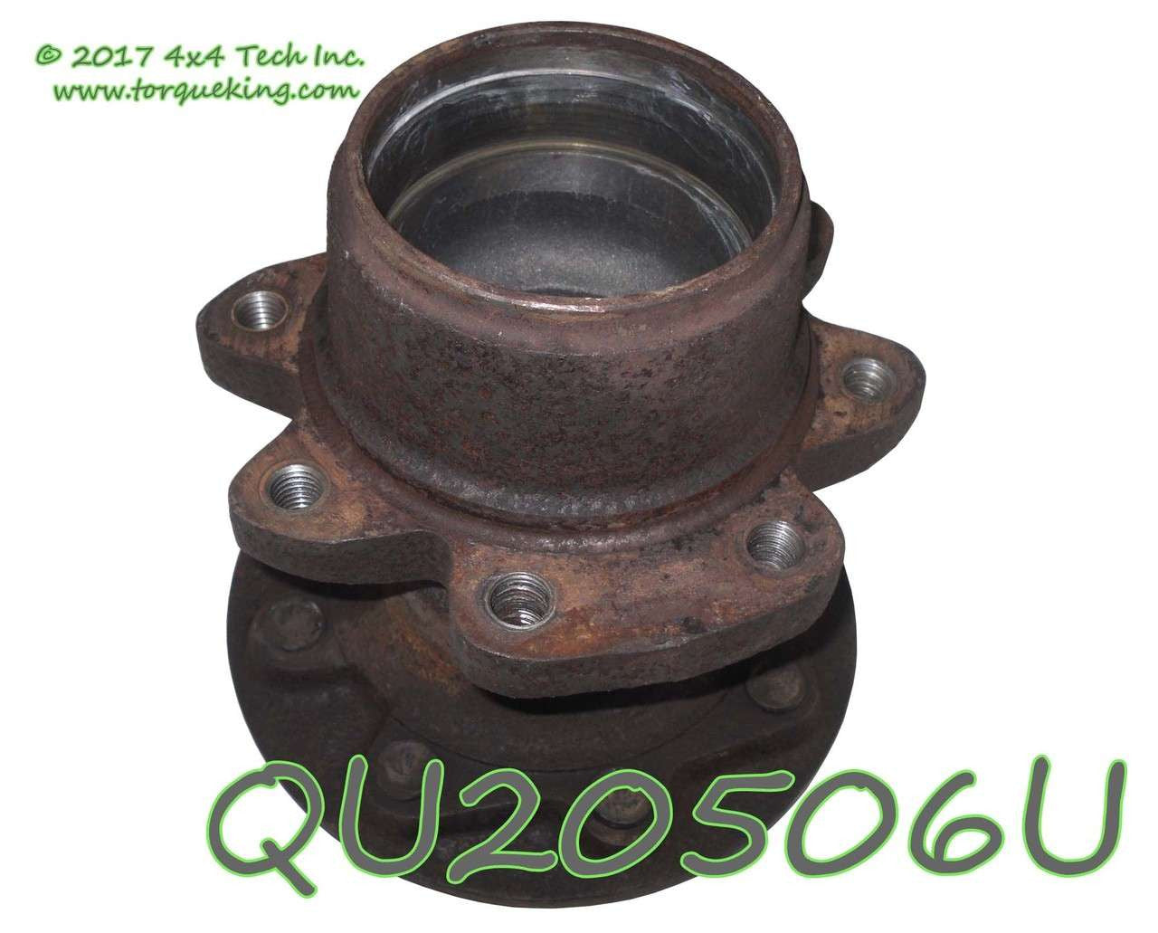QU20506U Used Bare Front Wheel Hub for 1985.5-1994 Ford F350 DRW Torque King 4x4