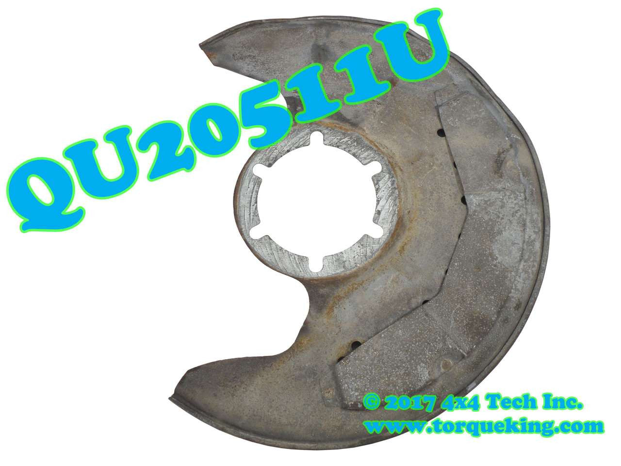 QU20511U Functional Used Right Brake Shield for 1980-1992 Bronco, F150 Torque King 4x4