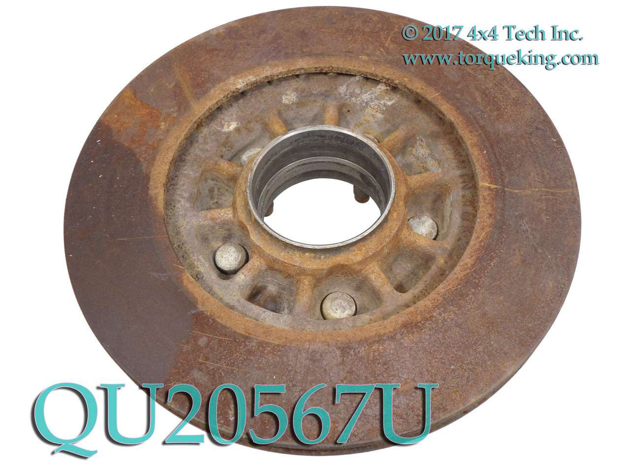 QU20567U Used 4x4 Front Hub and Rotor for Dana 28 IFS Front Axles Torque King 4x4