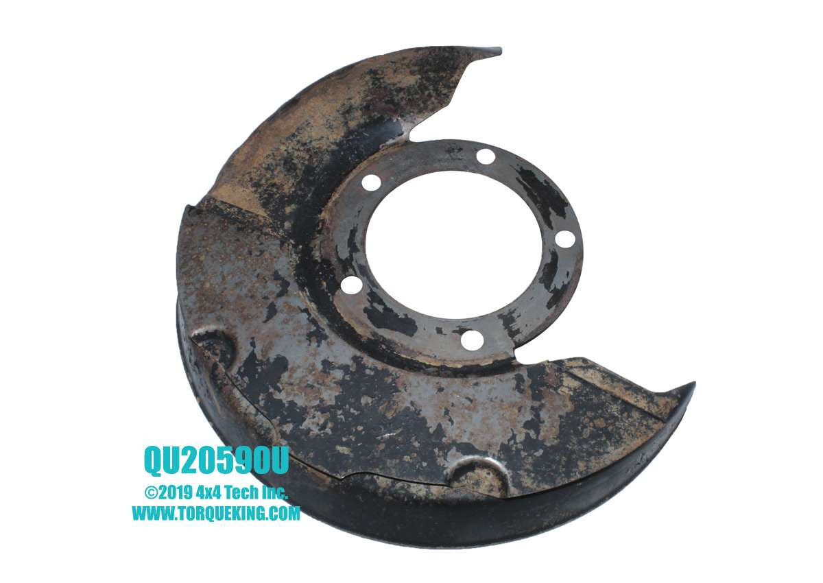 QU20590U Used Left Disc Brake Shield for 1976-1979 F-100 & F-150, 1978-1979 Bronco Torque King 4x4
