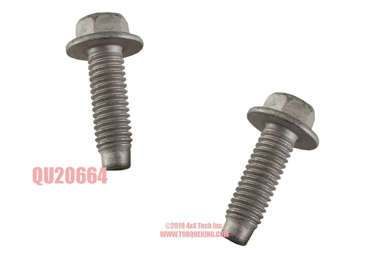 QU20664 2 Flange Head Bolts for 1999-2004 Ford SD Rear Center Bearing Torque King 4x4