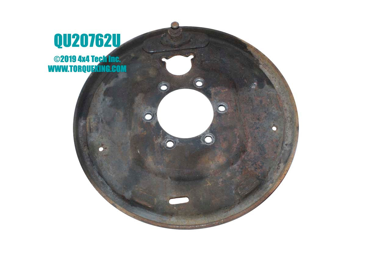 QU20762U Used 11x2" BARE Front Brake Backing Plate for F100 and Bronco Torque King 4x4
