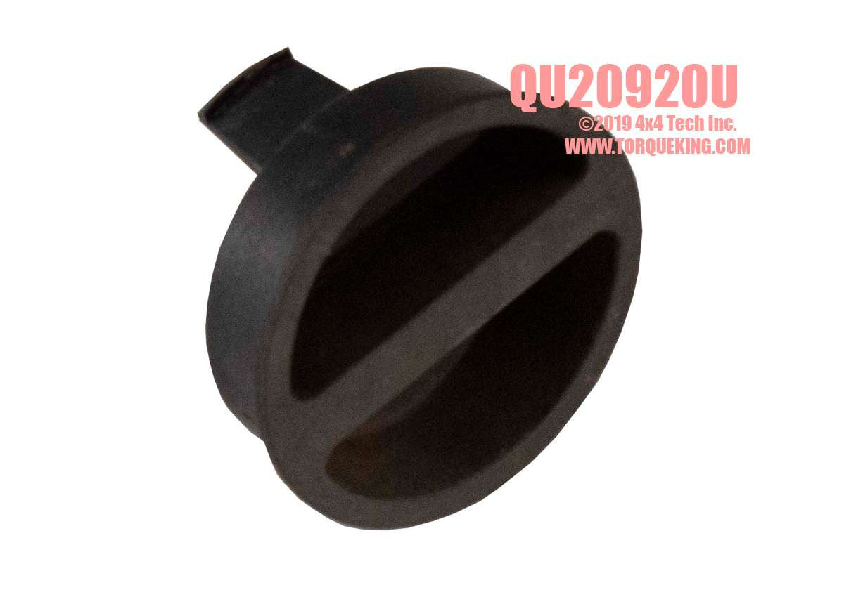 QU20920U Used Snap-In Black Plastic Hub Dial for 1995-1997 F250, F350 Torque King 4x4