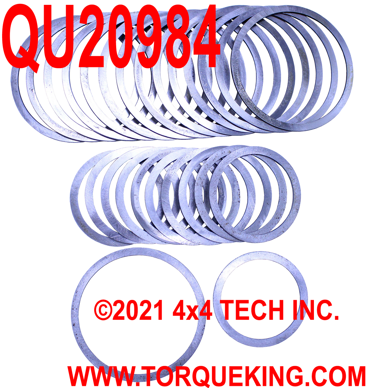 QU20984 Mainshaft and Countershaft Pre-Load Shim Kit for 1987-1995 ZF 5spd Torque King 4x4