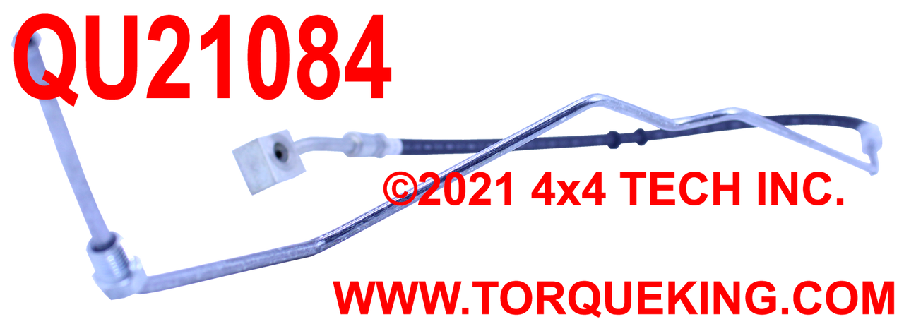 QU21084 Right Front Brake Hose for 1976-1977 Ford F100, F150 4x4 Torque King 4x4