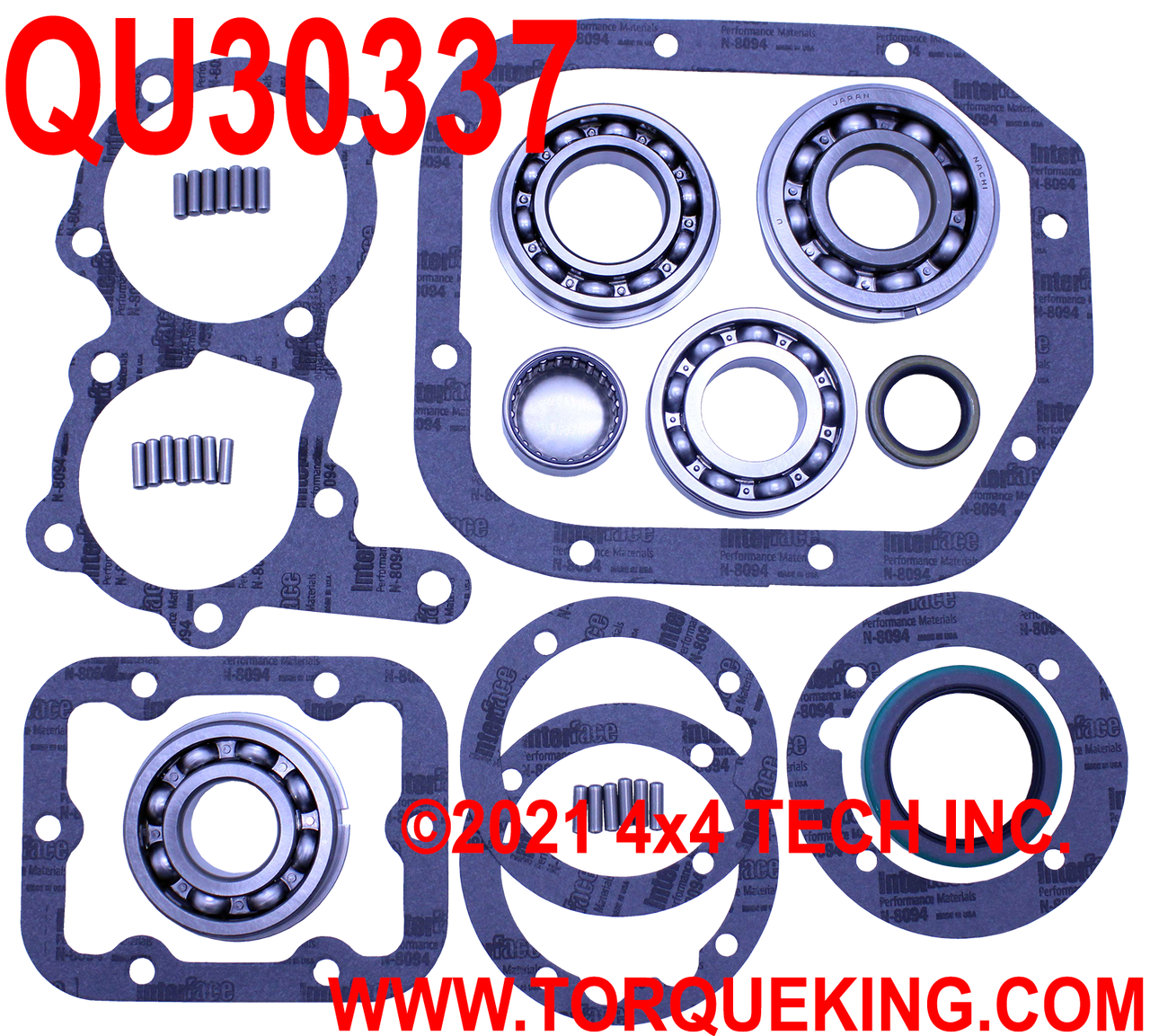 QU30337 Bearing, Gasket, and Seal Kit for 1948-1967 SM420 Transmission Torque King 4x4