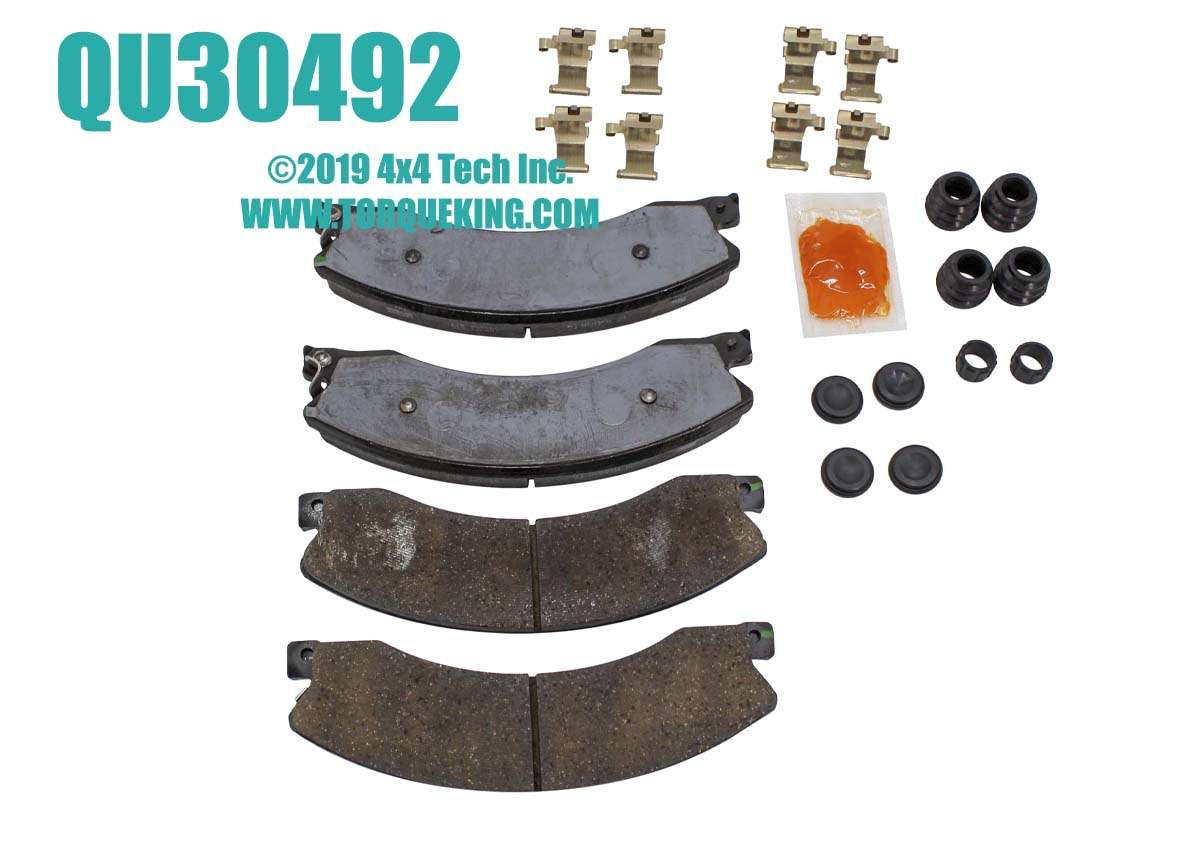 QU30492 SRW Rear Disc Brake Pad Set for 2015-2019 GM 11.5" Torque King 4x4