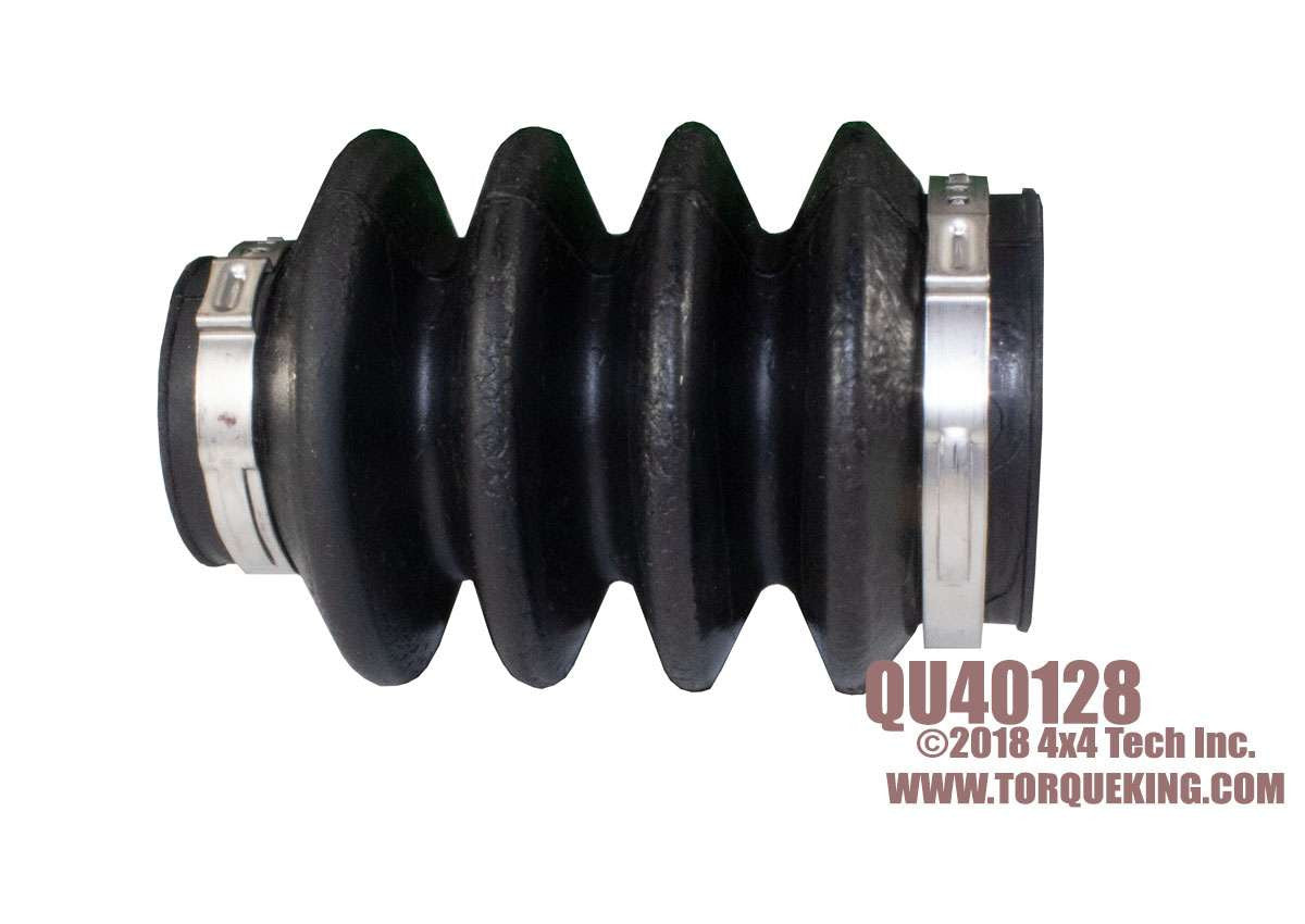QU40128 4 Pleat Rear Driveshaft Boot Kit with Clamps Torque King 4x4