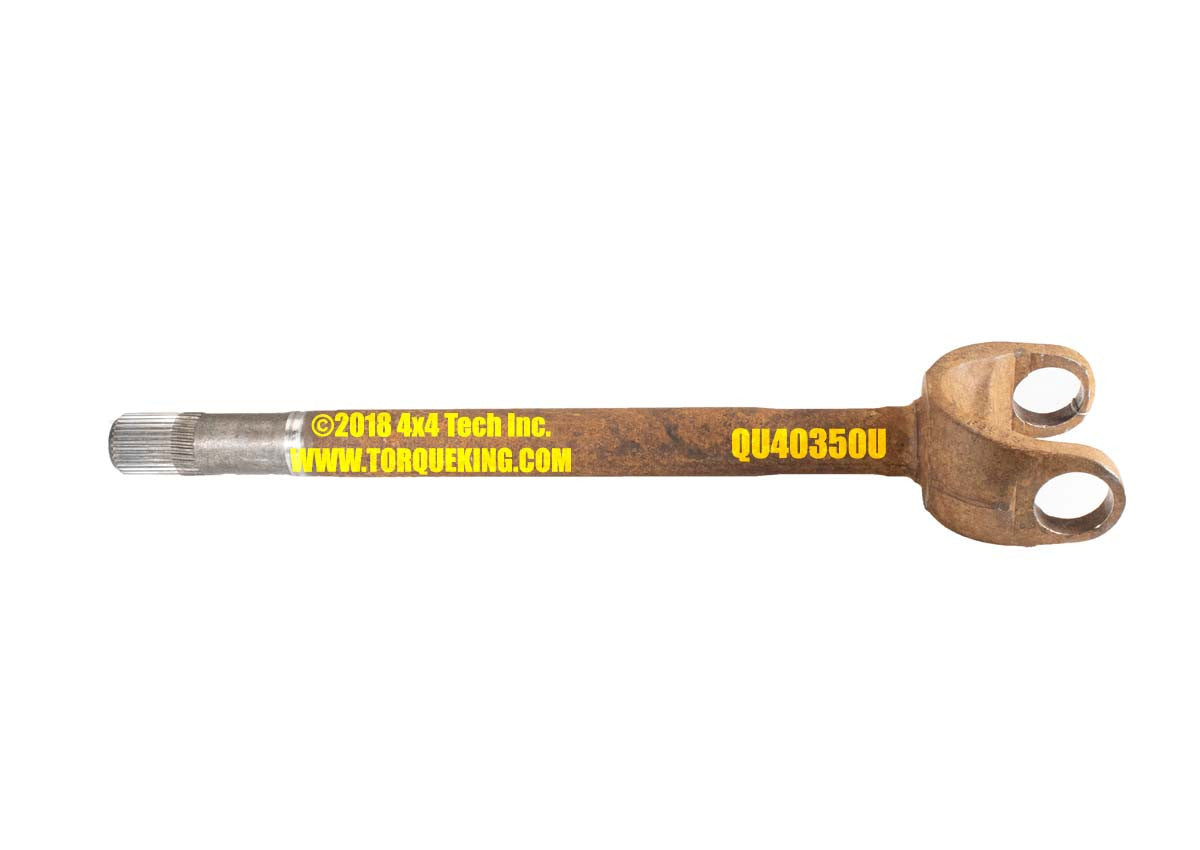 QU40350U Used 30 Spline Left Inner Axle Shaft for 1994-1999 Ram Dana 60 Torque King 4x4