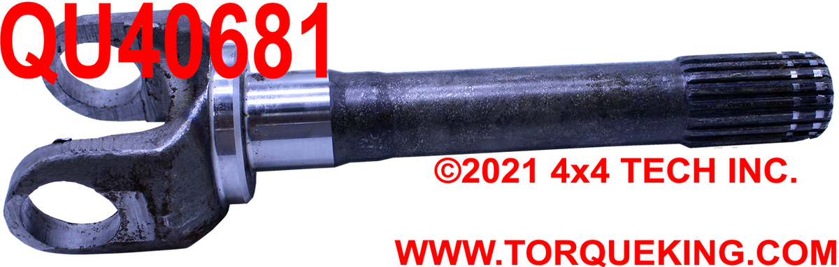 QU40681 Outer Axle Shaft for most 1974-91 Jeep Dana 44 Front Axles Torque King 4x4