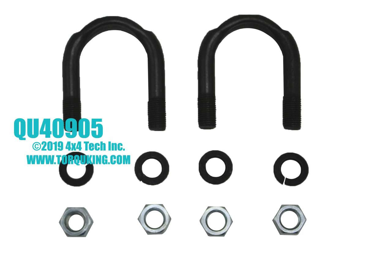 QU40905 Driveshaft U-Bolt Kit for 1350 and 1410 Series U-Joints Torque King 4x4