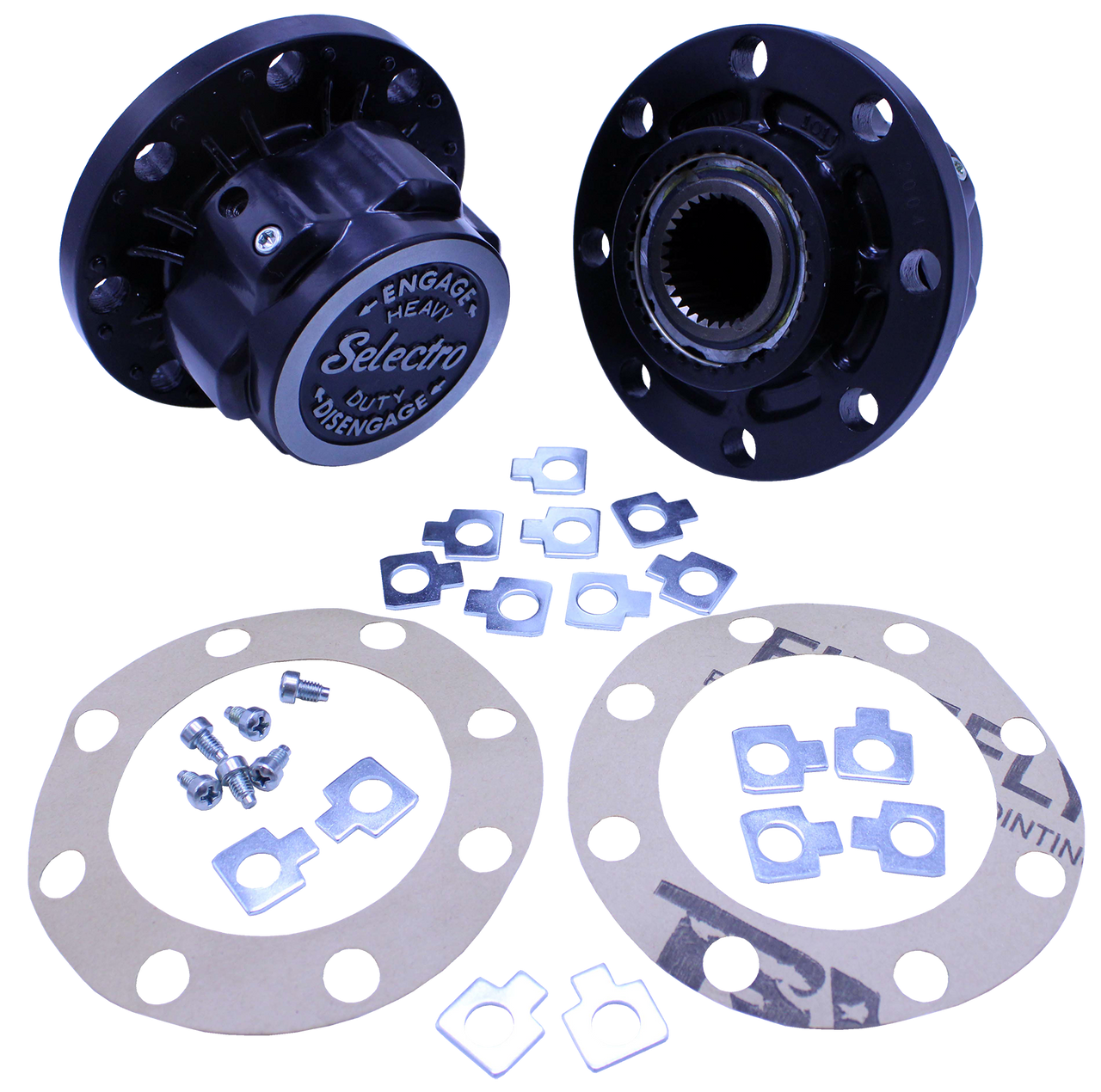 QU50277 Selectro 8 Bolt Lock Out Hub Set for 1975-1991 Dodge Dana 60 Torque King 4x4