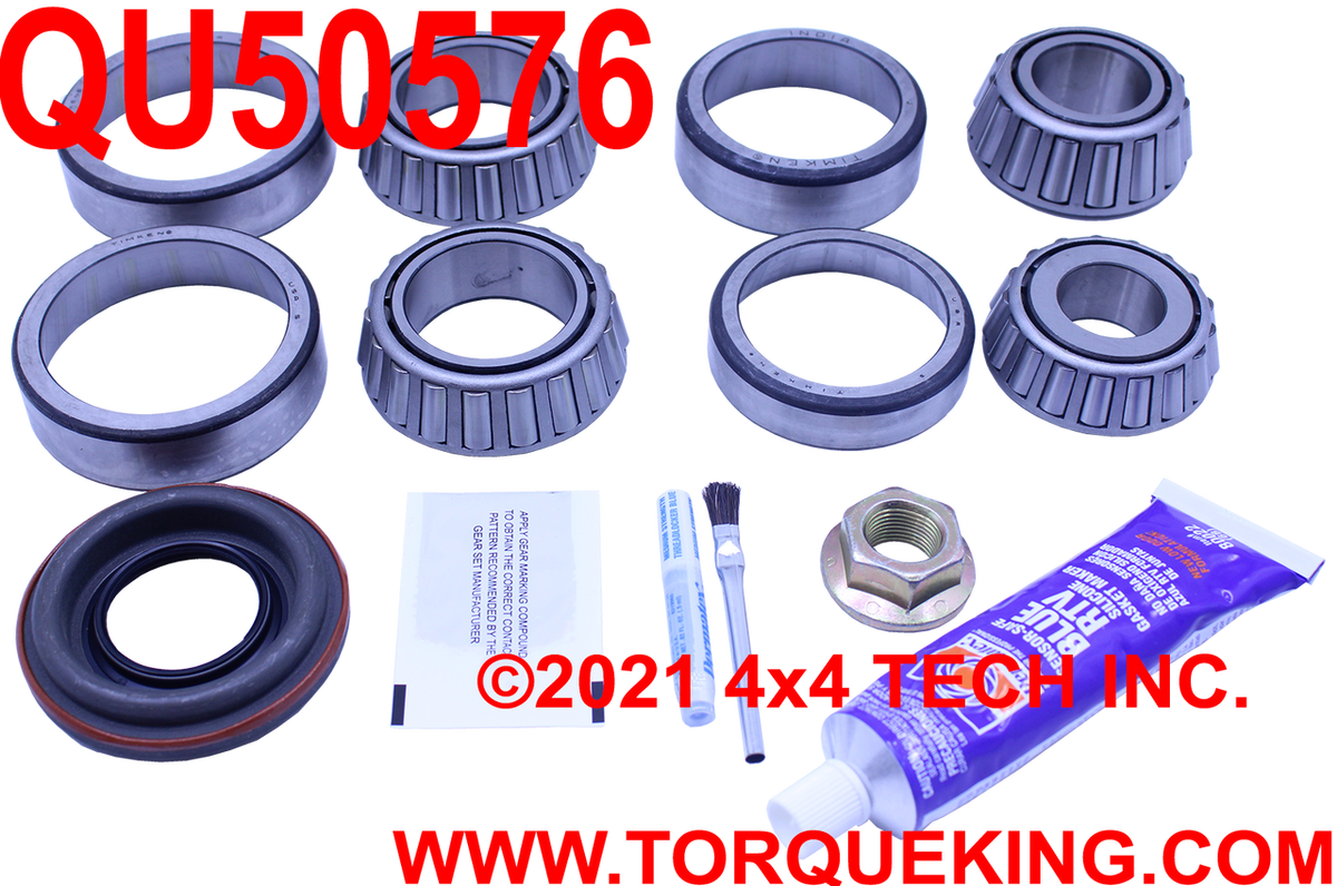 QU50576 Dana 44 Differential and Pinion Bearing and Seal Kit Torque King 4x4