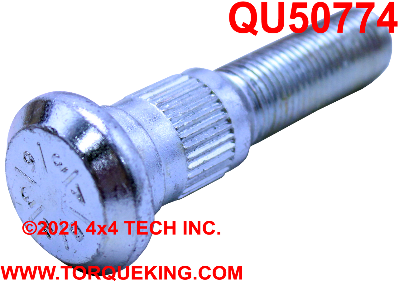 QU50774 1/2" Front Wheel Bolt for 1975 to 1993 Dodge Dana 60 & 61 Torque King 4x4