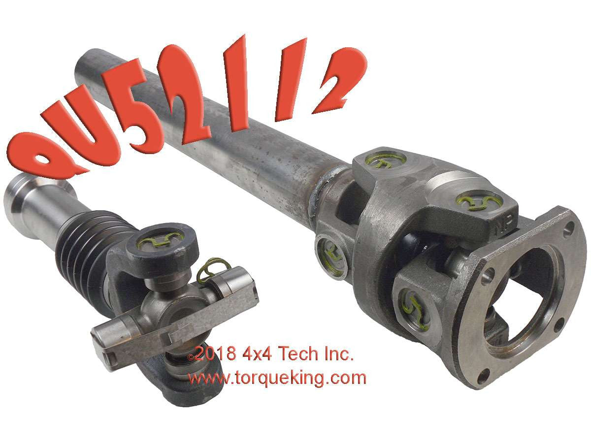 QU52112 1410 Series Unfinished Front CV Driveshaft for 2013-up Ram 4x4s Torque King 4x4