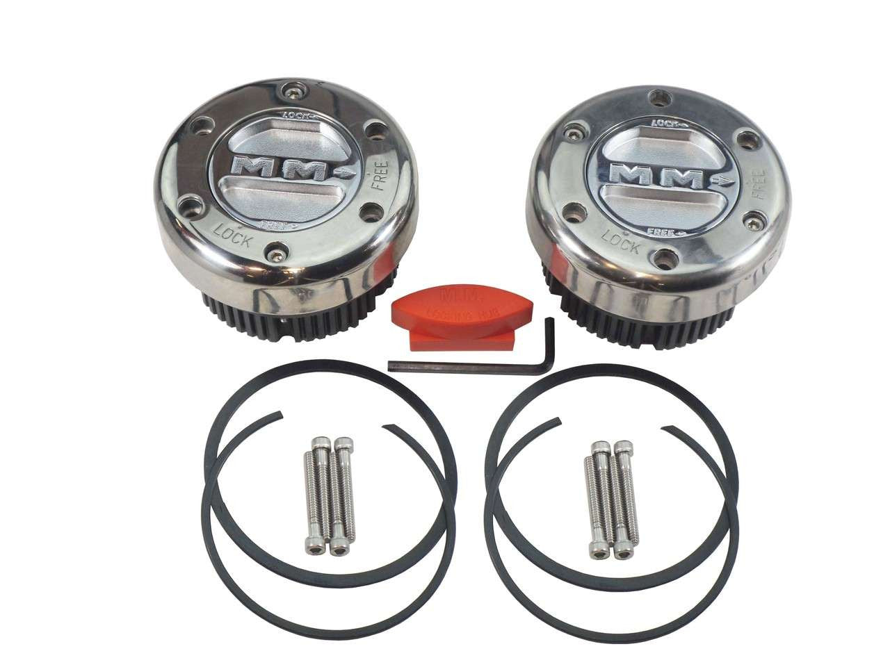 QU56112 Mile Marker 35 Spline Stainless Steel Hub Set Torque King 4x4