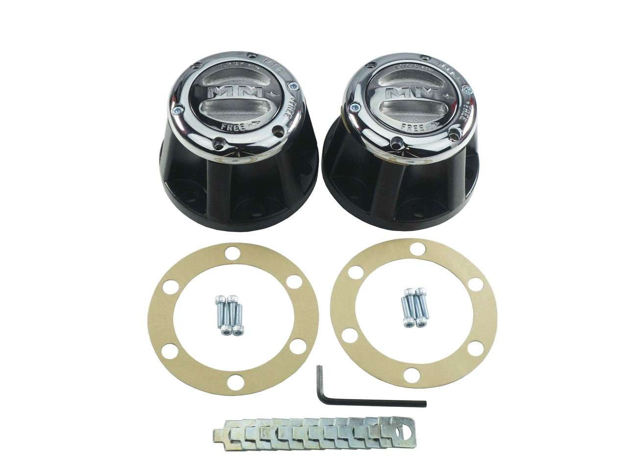 QU56116 6 Bolt 10 Spline Hub Set for Jeep CJ & International Scout Torque King 4x4