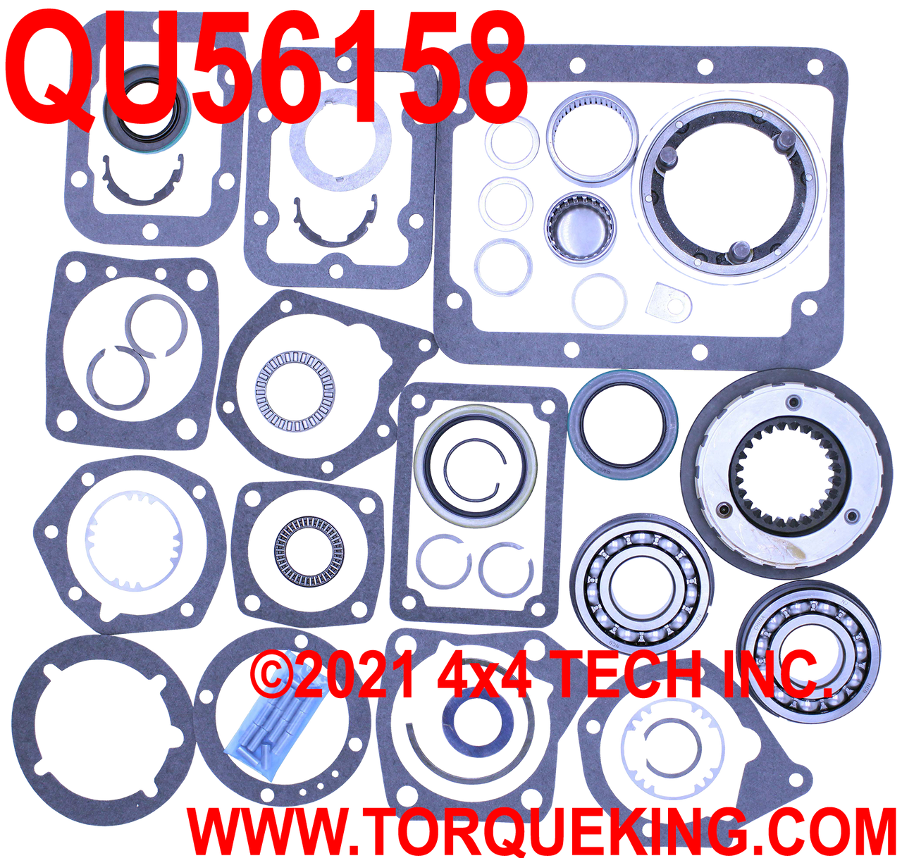 QU56158 NP435 Brg, Seal, Gasket Kit w Synchros Torque King 4x4