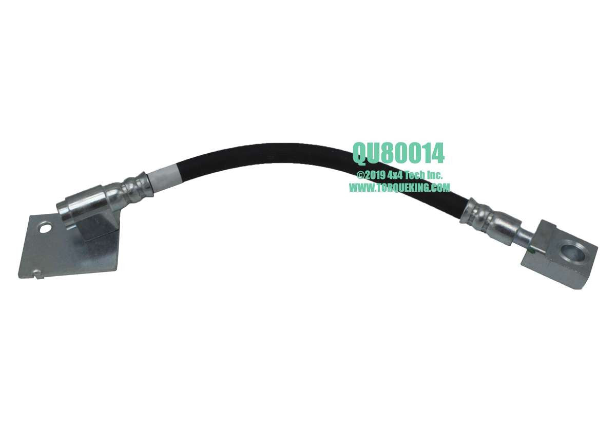 QU80014 Left Side Brake Hose for 1978.5-1993 Dodge Dana 60 Front Axle Torque King 4x4