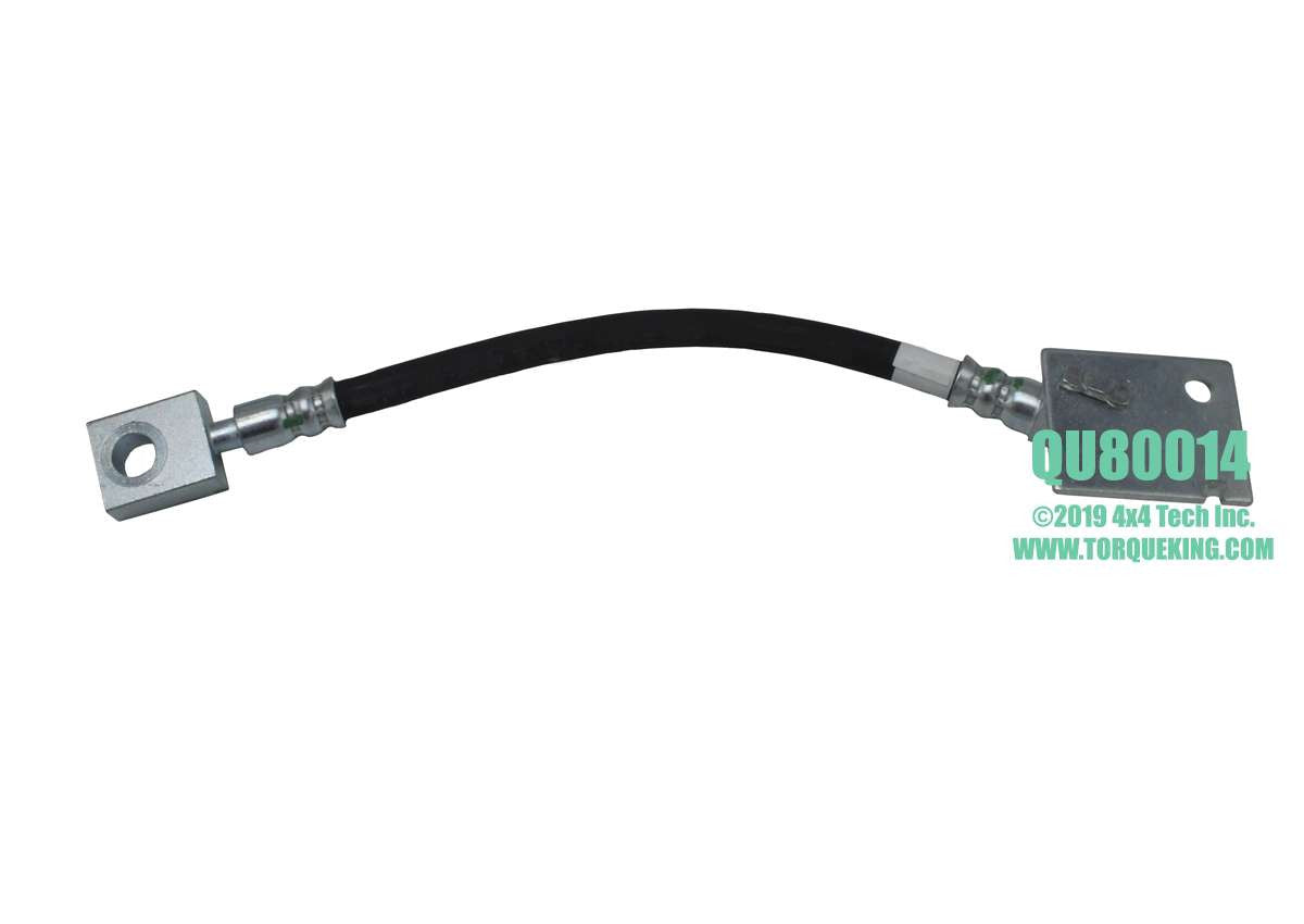 QU80014 Left Side Brake Hose for 1978.5-1993 Dodge Dana 60 Front Axle Torque King 4x4