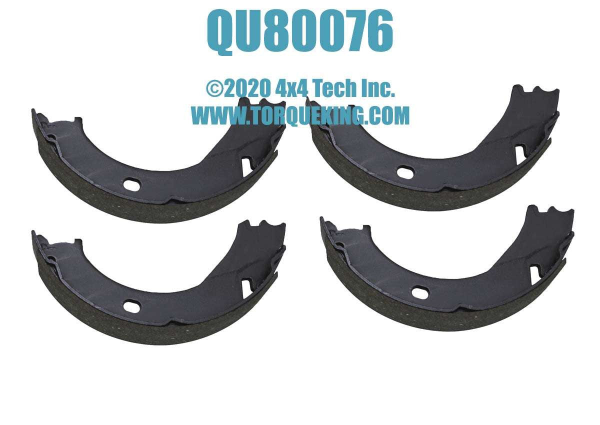 QU80076 Park Brake Shoe Set for many 1999-2005 3/4 and 1 Ton Trucks Torque King 4x4
