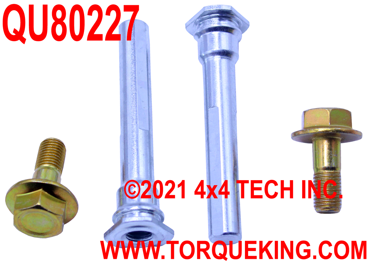 QU80227 Front Disc Brake Caliper Bolt Kit for 05-12 F250/F350 & 11-16 F450 PU Torque King 4x4