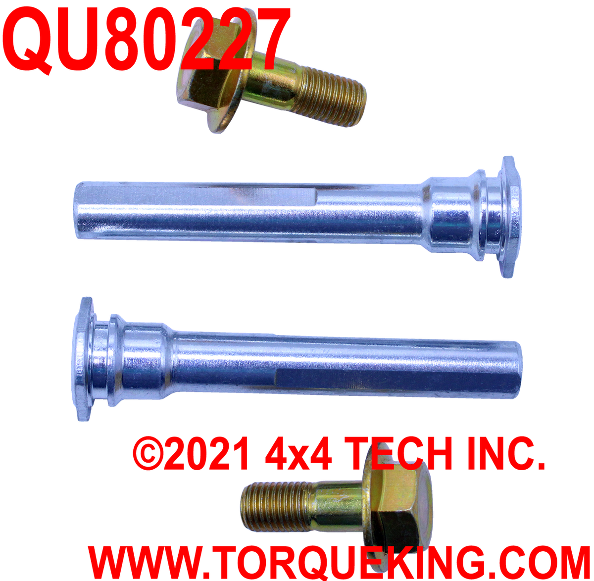 QU80227 Front Disc Brake Caliper Bolt Kit for 05-12 F250/F350 & 11-16 F450 PU Torque King 4x4