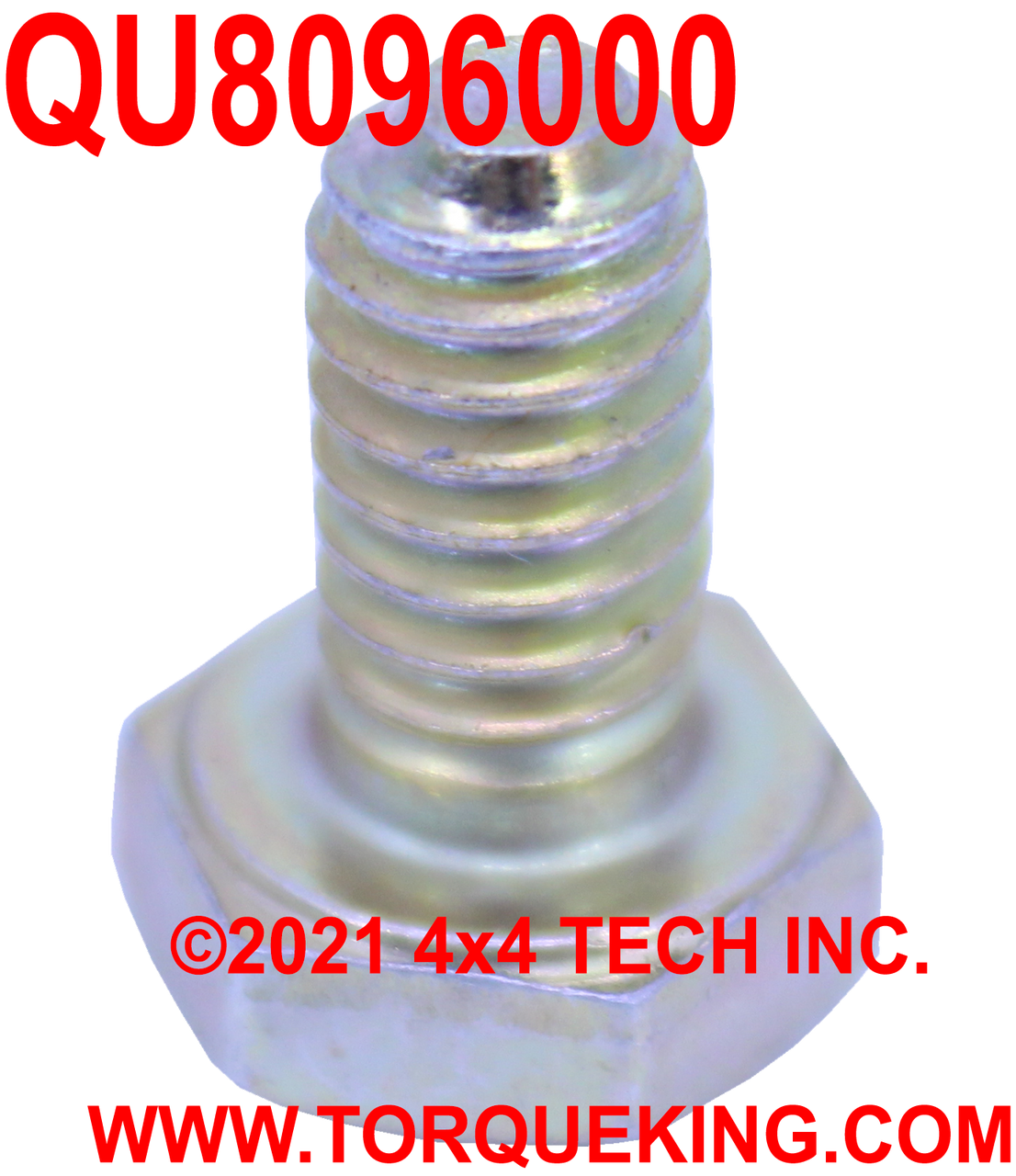 QU8096000 1/4-20 x 1/2 UNC Grade 8 Coarse Thread Hex Head Bolt Torque King 4x4