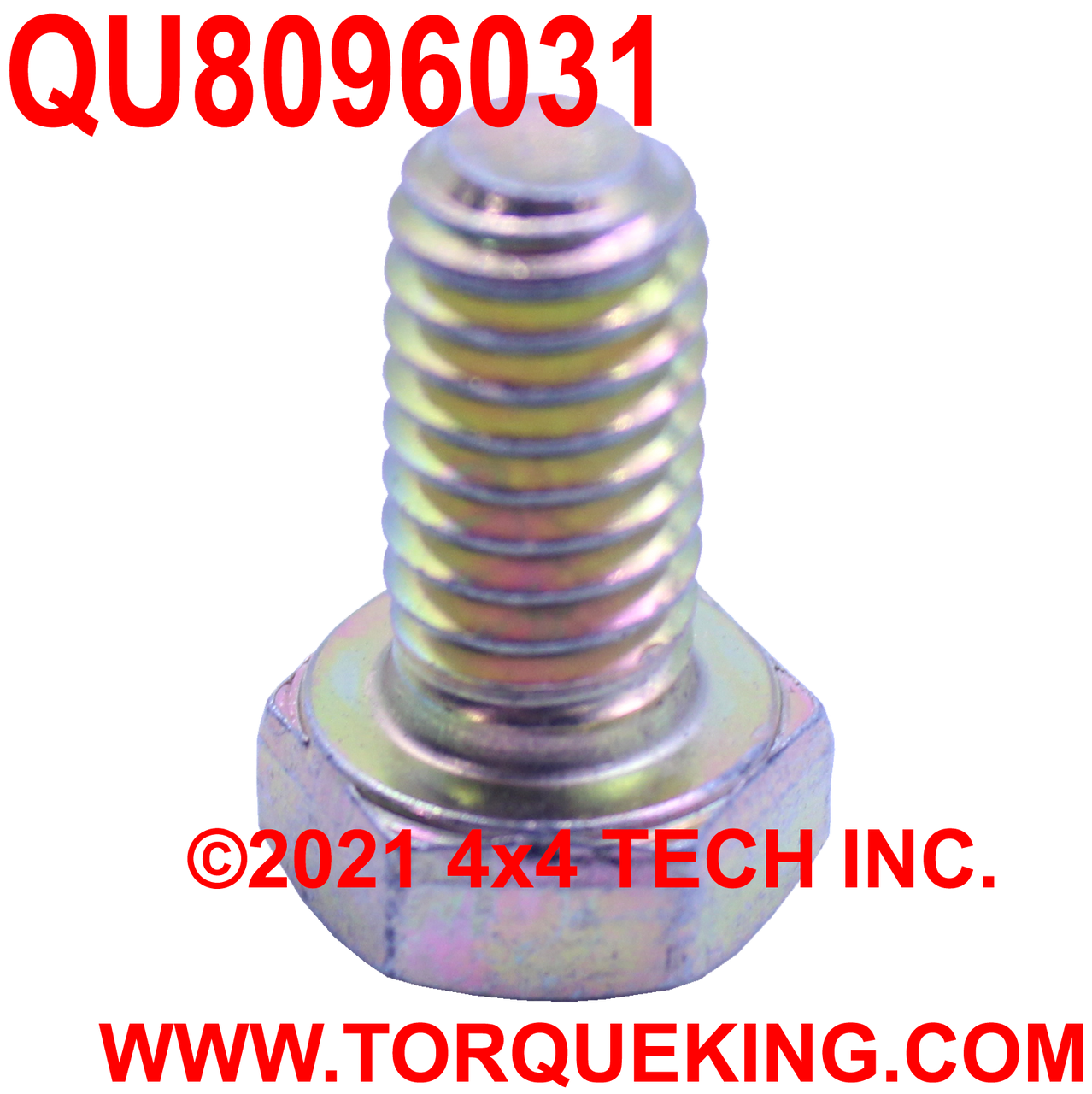 QU8096031 5/16-18 x 5/8 UNC Grade 8 Coarse Thread Hex Head Bolt Torque King 4x4