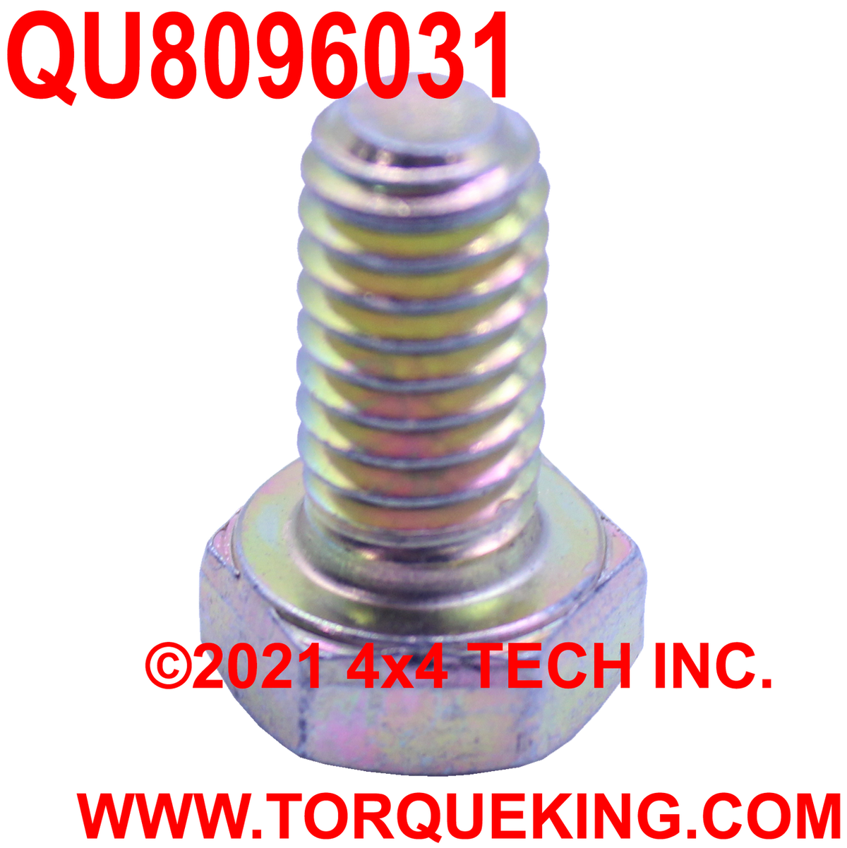 QU8096031 5/16-18 x 5/8 UNC Grade 8 Coarse Thread Hex Head Bolt Torque King 4x4