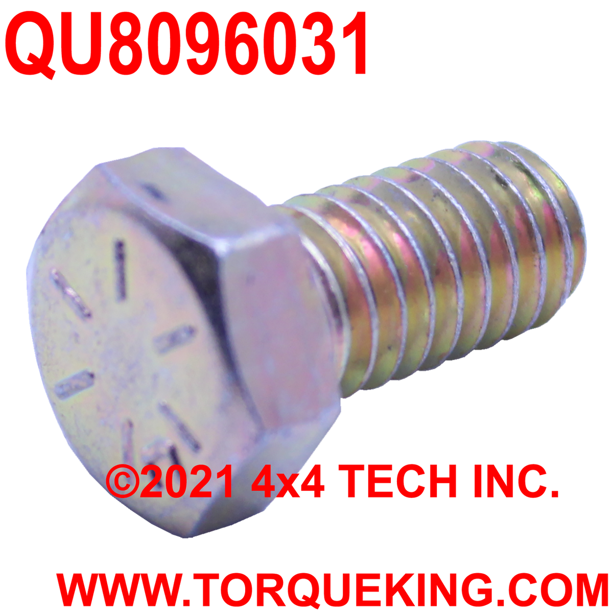 QU8096031 5/16-18 x 5/8 UNC Grade 8 Coarse Thread Hex Head Bolt Torque King 4x4
