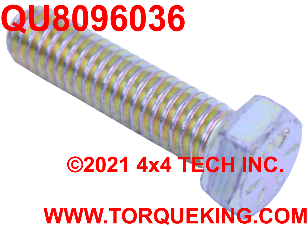 QU8096036 5/16-18 x 1 1/4 UNC Grade 8 Coarse Thread Hex Head Bolt Torque King 4x4