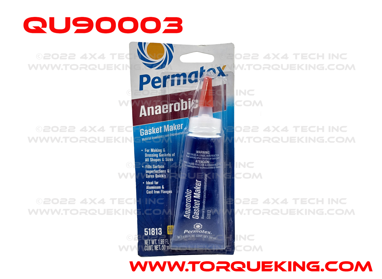 QU90003 Permatex Anaerobic Gasket Maker 1.69 fl. oz. Tube Torque King 4x4