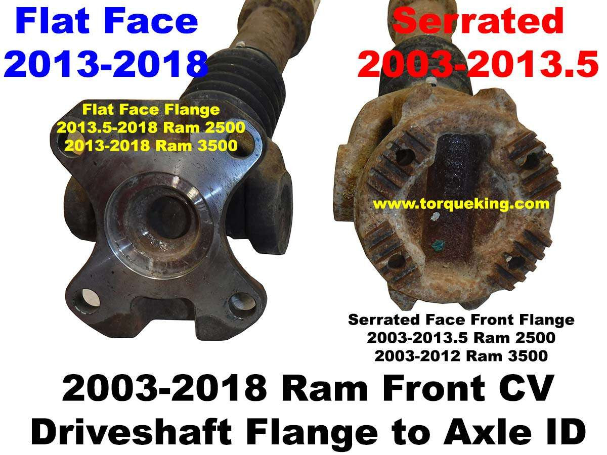 Ram 2013-up Front CV Driveshaft ID IDN-117 Torque King 4x4