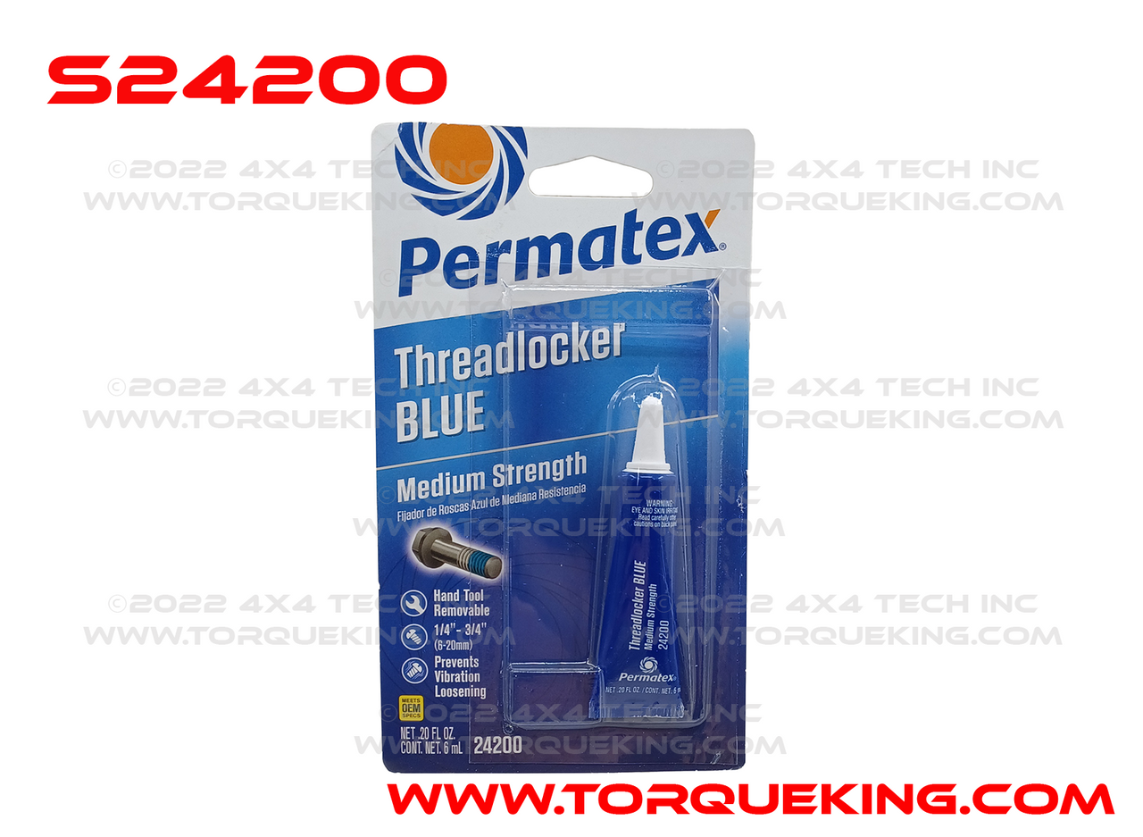 S24200 Medium Strength Blue 242 Threadlocker (6ML) Torque King 4x4