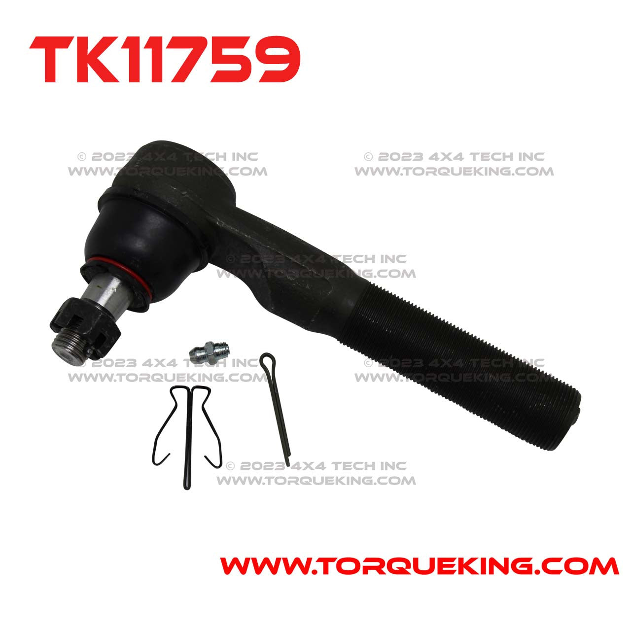 TK11759 Drag Link End with 1" Thread for 1998-1999 Dodge Dana 60 CAD Torque King 4x4